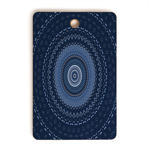 Sheila Wenzel-Ganny Blue Bohemian Mandala Cutting Board Rectangle