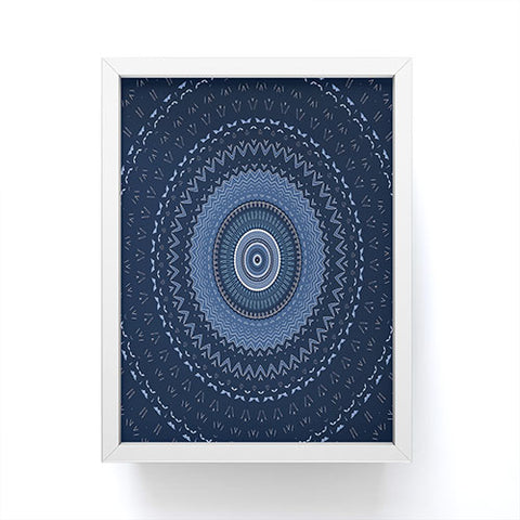 Sheila Wenzel-Ganny Blue Bohemian Mandala Framed Mini Art Print