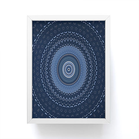 Sheila Wenzel-Ganny Blue Bohemian Mandala Framed Mini Art Print