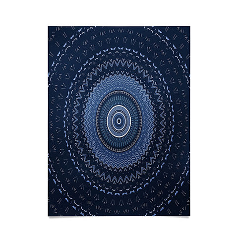 Sheila Wenzel-Ganny Blue Bohemian Mandala Poster