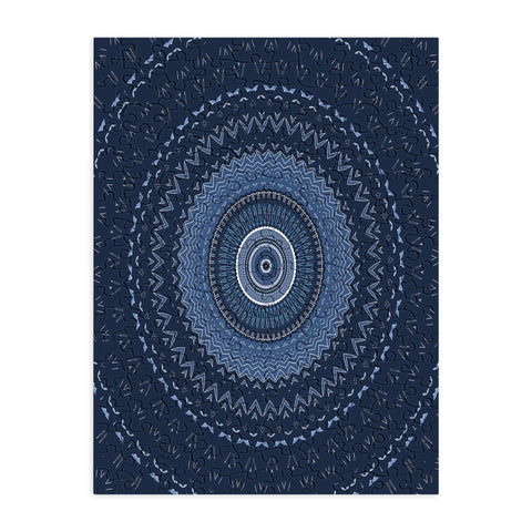 Sheila Wenzel-Ganny Blue Bohemian Mandala Puzzle
