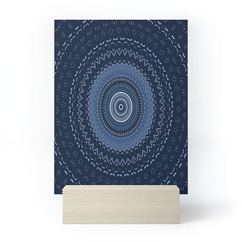 Sheila Wenzel-Ganny Blue Bohemian Mandala Mini Art Print