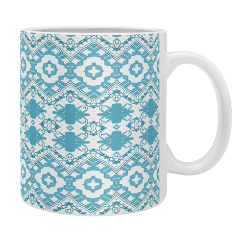 Sheila Wenzel-Ganny Blue Boho Geometric Design Coffee Mug