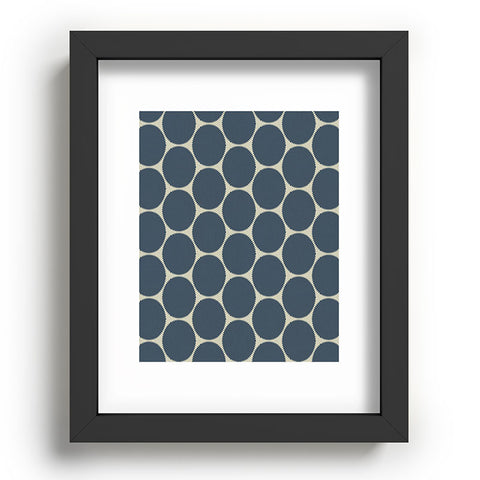 Sheila Wenzel-Ganny Blue Dots Abstract Recessed Framing Rectangle