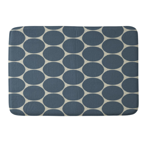 Sheila Wenzel-Ganny Blue Dots Abstract Memory Foam Bath Mat