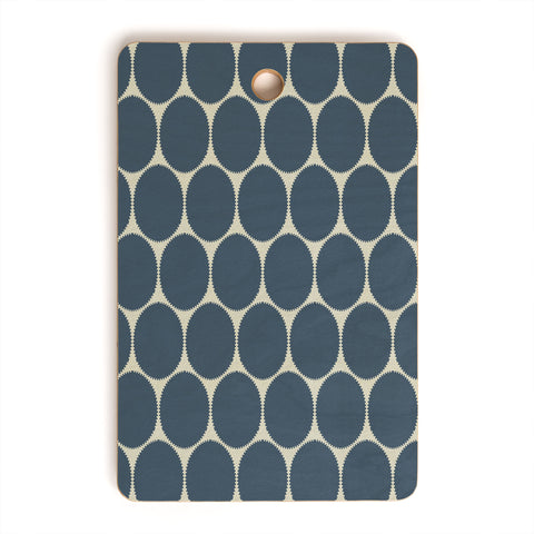 Sheila Wenzel-Ganny Blue Dots Abstract Cutting Board Rectangle