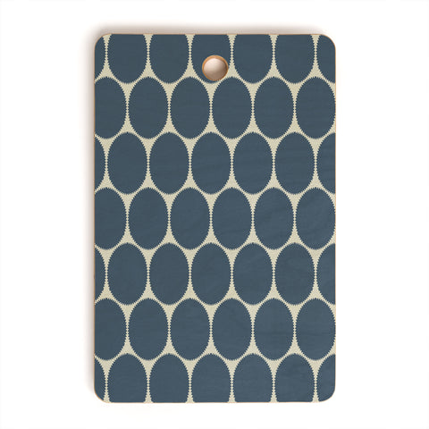 Sheila Wenzel-Ganny Blue Dots Abstract Cutting Board Rectangle
