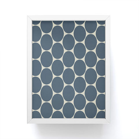 Sheila Wenzel-Ganny Blue Dots Abstract Framed Mini Art Print
