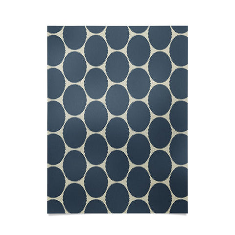 Sheila Wenzel-Ganny Blue Dots Abstract Poster