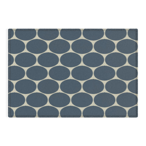 Sheila Wenzel-Ganny Blue Dots Abstract Outdoor Rug