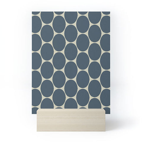 Sheila Wenzel-Ganny Blue Dots Abstract Mini Art Print