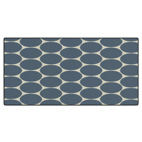 Sheila Wenzel-Ganny Blue Dots Abstract Desk Mat