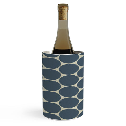 Sheila Wenzel-Ganny Blue Dots Abstract Wine Chiller