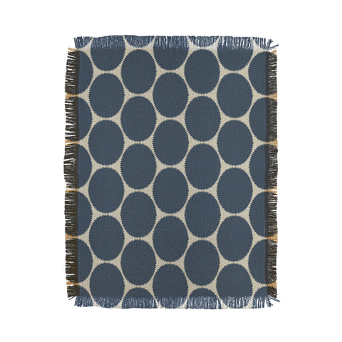 Sheila Wenzel-Ganny Blue Dots Abstract Throw Blanket