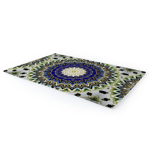 Sheila Wenzel-Ganny Bohemian Blue Gold Mandala Area Rug