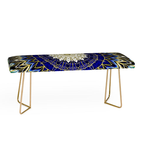 Sheila Wenzel-Ganny Bohemian Blue Gold Mandala Bench