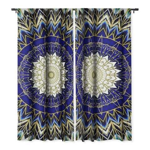 Sheila Wenzel-Ganny Bohemian Blue Gold Mandala Blackout Non Repeat