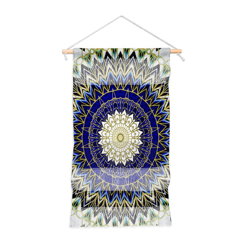 Sheila Wenzel-Ganny Bohemian Blue Gold Mandala Wall Hanging Portrait