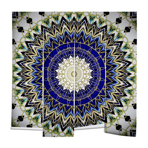 Sheila Wenzel-Ganny Bohemian Blue Gold Mandala Wall Mural