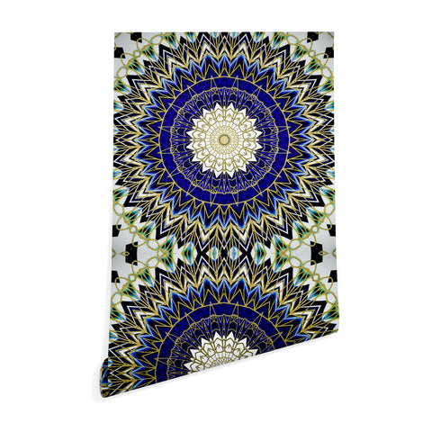 Sheila Wenzel-Ganny Bohemian Blue Gold Mandala Wallpaper