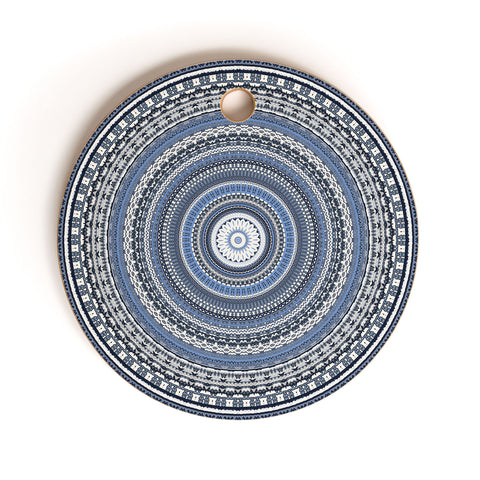 Sheila Wenzel-Ganny Bohemian Blues Cutting Board Round