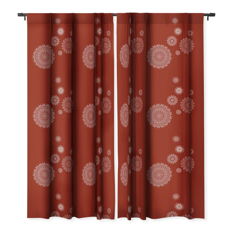 Sheila Wenzel-Ganny Bohemian Holiday Mandalas Blackout Window Curtain