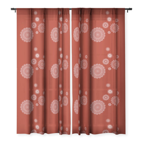 Sheila Wenzel-Ganny Bohemian Holiday Mandalas Sheer Window Curtain