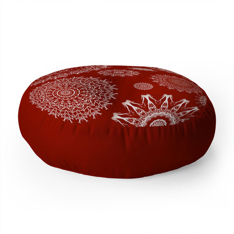 Sheila Wenzel-Ganny Bohemian Holiday Mandalas Floor Pillow Round