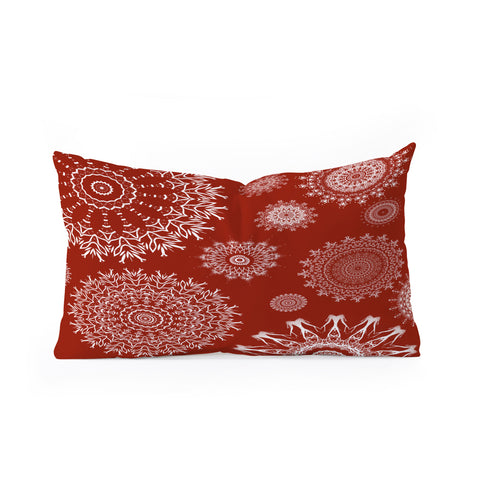 Sheila Wenzel-Ganny Bohemian Holiday Mandalas Oblong Throw Pillow