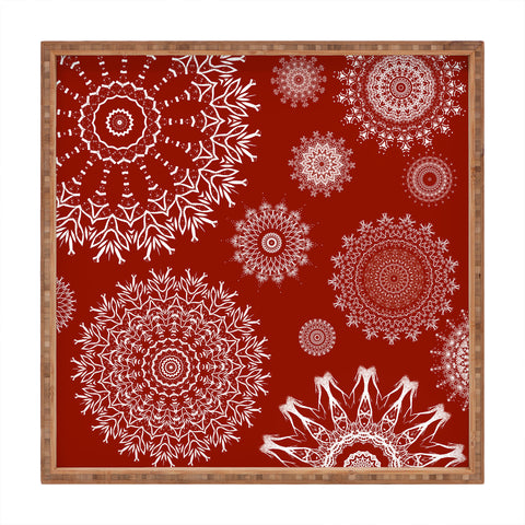 Sheila Wenzel-Ganny Bohemian Holiday Mandalas Square Tray