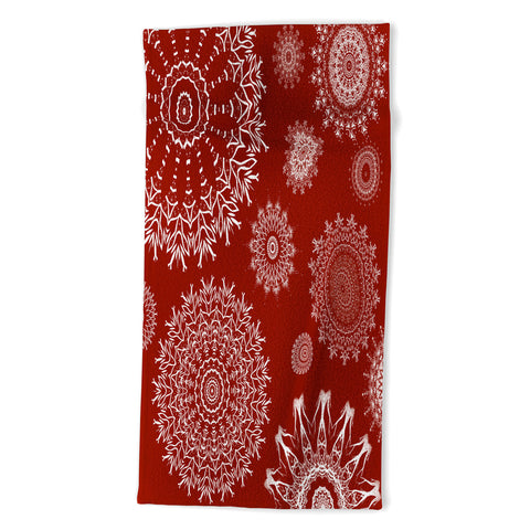 Sheila Wenzel-Ganny Bohemian Holiday Mandalas Beach Towel