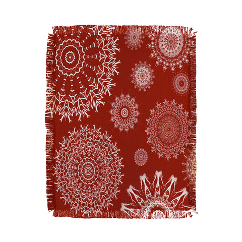 Sheila Wenzel-Ganny Bohemian Holiday Mandalas Throw Blanket