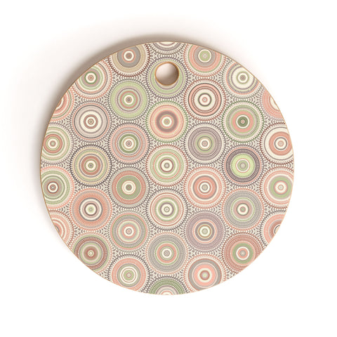 Sheila Wenzel-Ganny Bohemian Multi Mandalas Cutting Board Round