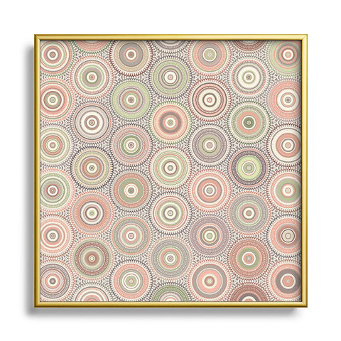 Sheila Wenzel-Ganny Bohemian Multi Mandalas Metal Square Framed Art Print