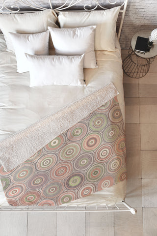 Sheila Wenzel-Ganny Bohemian Multi Mandalas Fleece Throw Blanket