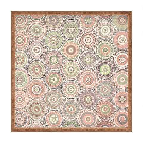 Sheila Wenzel-Ganny Bohemian Multi Mandalas Square Tray