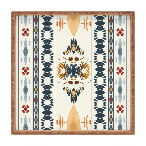 Sheila Wenzel-Ganny Bohemian Tribal Summer Square Tray