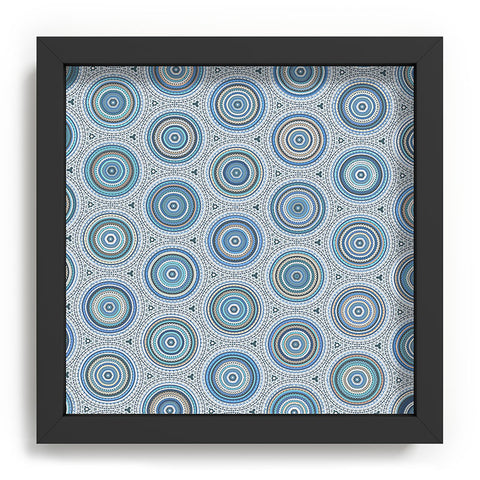 Sheila Wenzel-Ganny Boho Blue Multi Mandala Recessed Framing Square