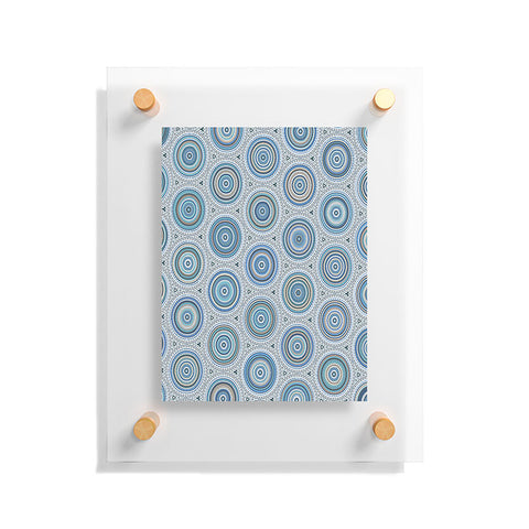 Sheila Wenzel-Ganny Boho Blue Multi Mandala Floating Acrylic Print