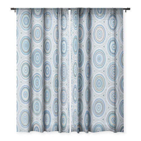 Sheila Wenzel-Ganny Boho Blue Multi Mandala Sheer Non Repeat