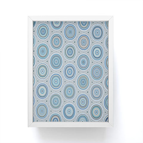 Sheila Wenzel-Ganny Boho Blue Multi Mandala Framed Mini Art Print