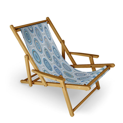 Sheila Wenzel-Ganny Boho Blue Multi Mandala Sling Chair