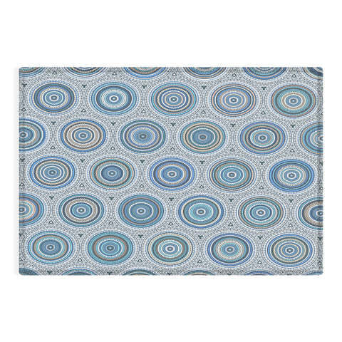 Sheila Wenzel-Ganny Boho Blue Multi Mandala Outdoor Rug