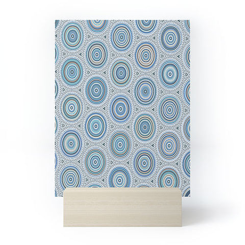 Sheila Wenzel-Ganny Boho Blue Multi Mandala Mini Art Print