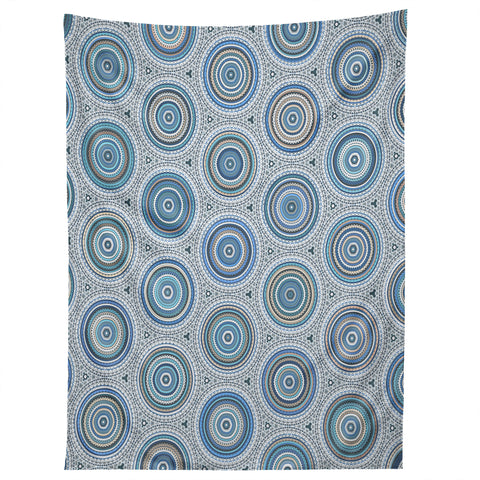Sheila Wenzel-Ganny Boho Blue Multi Mandala Tapestry