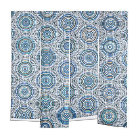 Sheila Wenzel-Ganny Boho Blue Multi Mandala Wall Mural