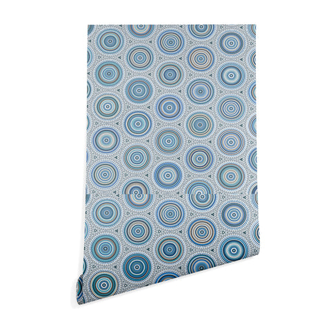 Sheila Wenzel-Ganny Boho Blue Multi Mandala Wallpaper