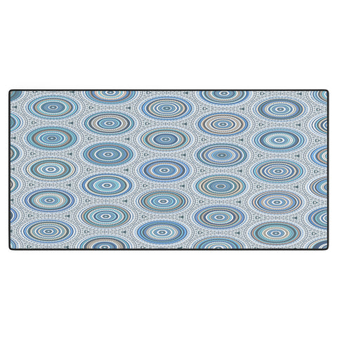 Sheila Wenzel-Ganny Boho Blue Multi Mandala Desk Mat