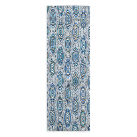 Sheila Wenzel-Ganny Boho Blue Multi Mandala Yoga Towel