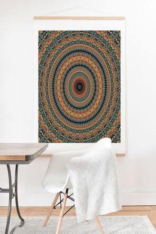Sheila Wenzel-Ganny Boho Moroccan Mandala Art Print And Hanger